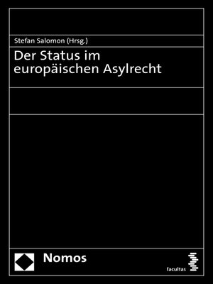 cover image of Der Status im europäischen Asylrecht